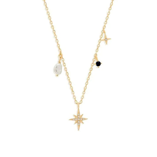 Sterling Silver Star Necklace - Sparkling Gift for Her - Get Yours Today!